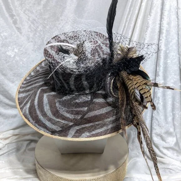 Brown & Gray Derby-Style Hat - Picture 5 of 6